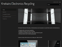 Tablet Screenshot of knekairoelectronicsrecycling.com